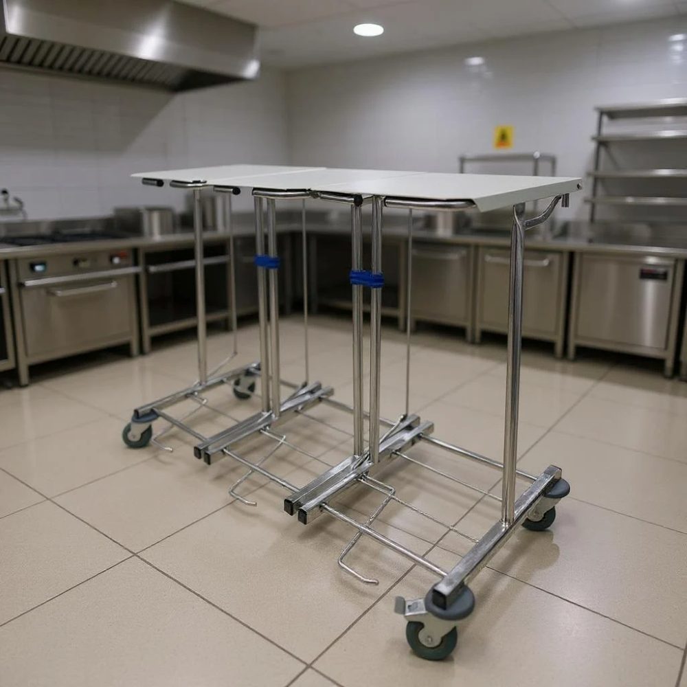 Stelaż do worka na odpady ze stali nierdzewnej 85H 120l EURO