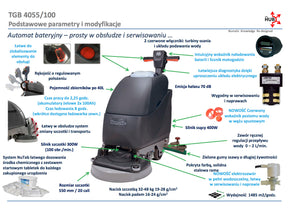 Numatic TGB 4055 T - maszyna czyszcząca, bateryjna