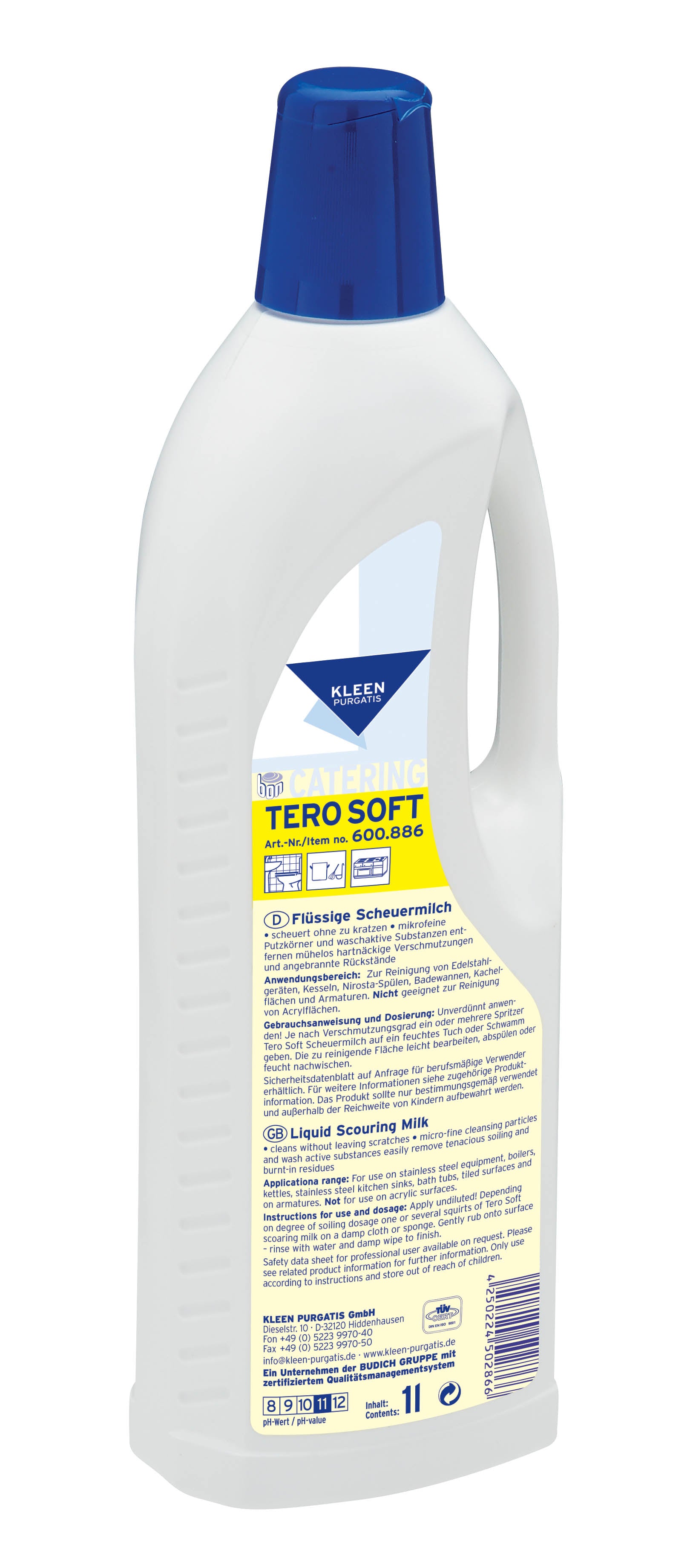 Kleen Tero Soft 1 l - mleczko do czyszczenia w gastronomii