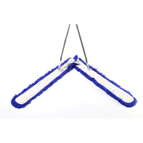 Kompletny mop nożycowy TTS Dust z wkładem akrylowym 100 cm od przodu z bliska