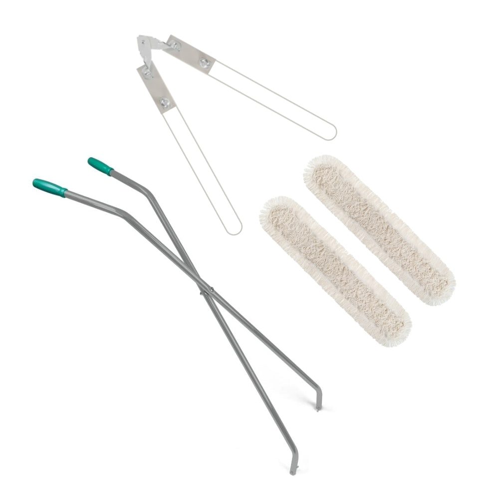 Kompletny mop do zamiatania na mokro TTS Dust z wkładem bawełnianym 100 cm