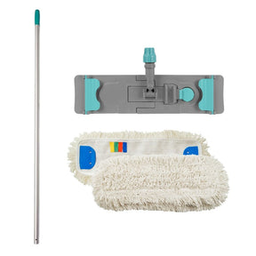 Kompletny mop płaski do mycia podłóg TTS Speedy - 2 otwory