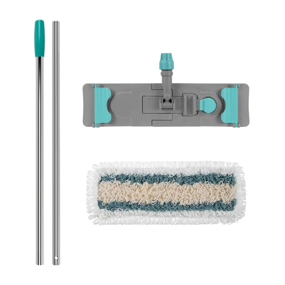 Kompletny mop płaski do mycia podłóg TTS Speedy - 2 otwory