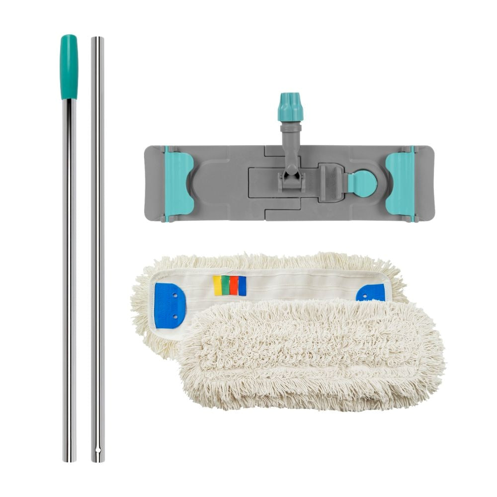 Kompletny mop płaski do mycia podłóg TTS Speedy - 2 otwory