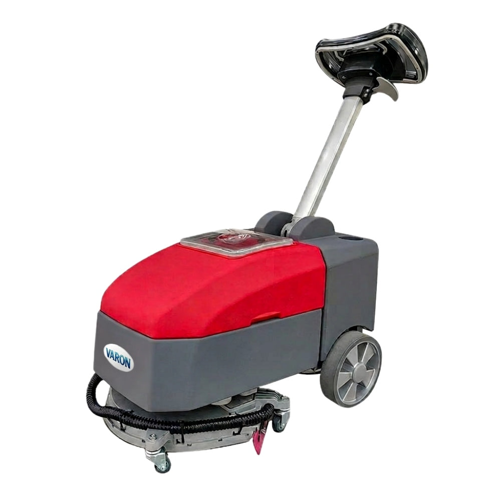 Lewy bok małej maszyny czyszczącej prowadzonej VARON RX350