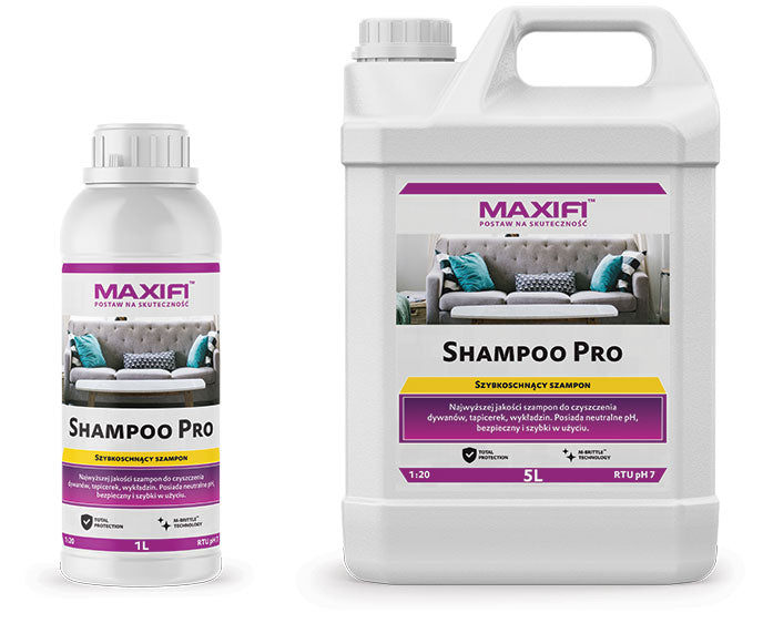 Maxifi Shampoo Pro do tapicerki, dywanów i wykładzin, odkurzacze piorące