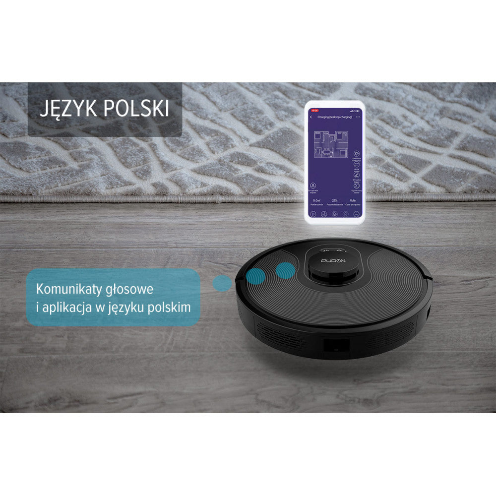 Puron PR10 - robot sprzątający z funkcją mopowania + płyn Blue Star