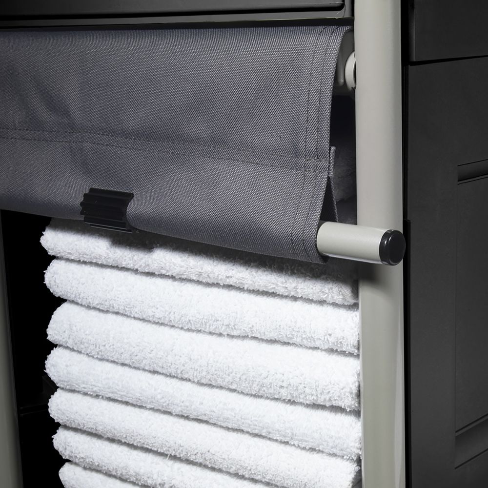 Zasuwana toleta materiałowa w wózku hotelowym Numatic NKT 0 R 
