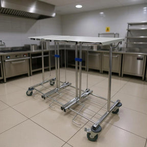Stelaż do worka na odpady ze stali nierdzewnej 85H 120l EURO