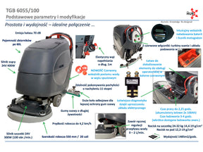 Numatic TGB 6055 - maszyna czyszcząca, bateryjna