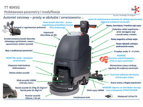 Numatic TT 4045G - maszyna czyszcząca, kablowa