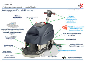 Numatic TT 6650G - maszyna czyszcząca, bateryjna