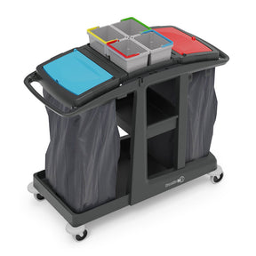 Wózek do segregacji odpadów Numatic EM4 z wyposażeniem SRK 21