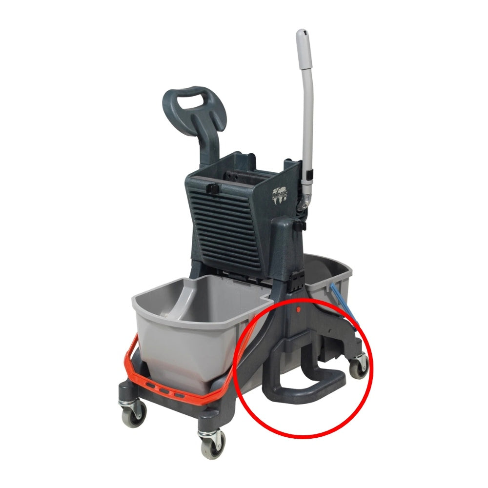 Podstawa na mop zamontowana na wózku do sprzątania podłóg Numatic MMB 1616