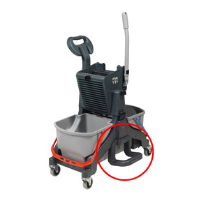 Podstawa na mop zamontowana na wózku do sprzątania podłóg Numatic MMB 1616