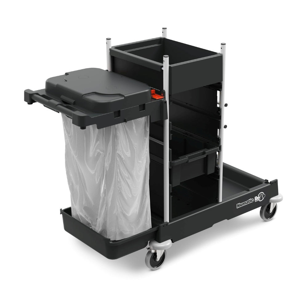 Wózek do sprzątania podłóg Numatic SM1 z tyłu z prawej strony