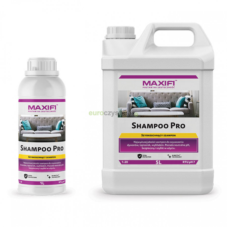 Maxifi Shampoo Pro do tapicerki, dywanów i wykładzin, odkurzacze piorące