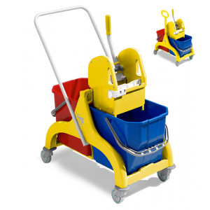 TTS NICK Wózek do sprzątania 2-wiaderkowy 2x15L lub 2x25 L