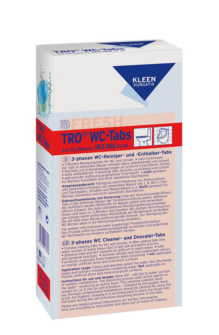 Kleen Tro WC Tabs - tabletki higieniczne do pisuarów