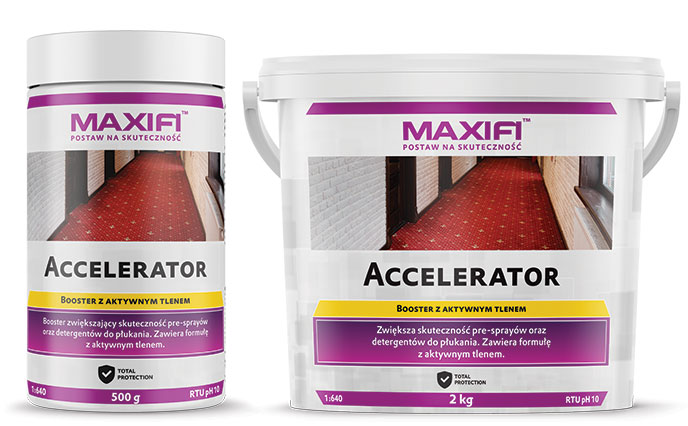 Maxifi Accelerator Tapicerki do czyszczenia dywanów i wykładzin z dodatkiem odplamiającym